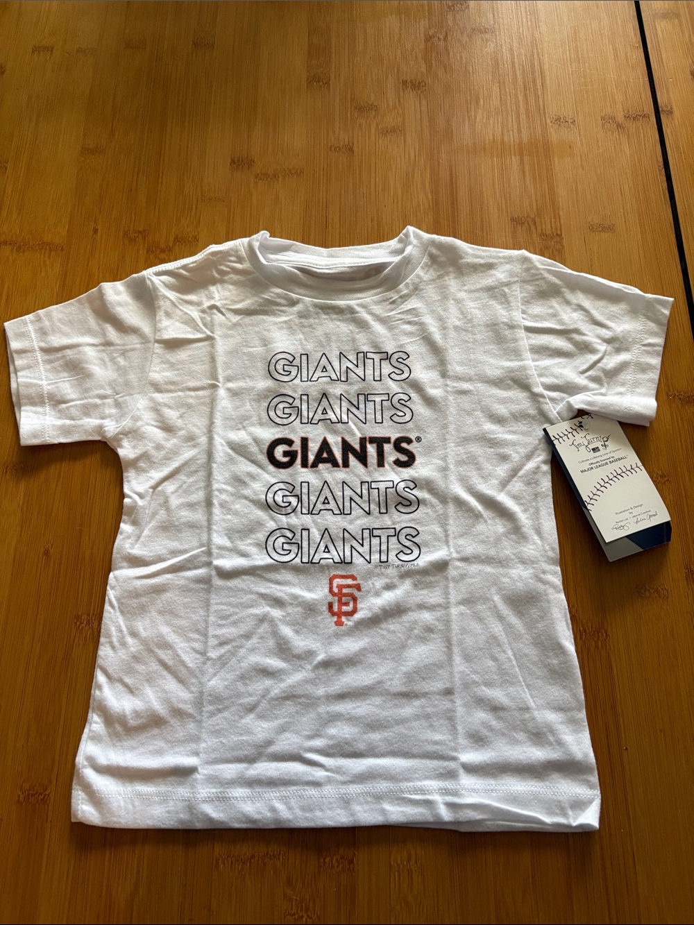 MLB San Francisco Giants White Kids Graphic Tee